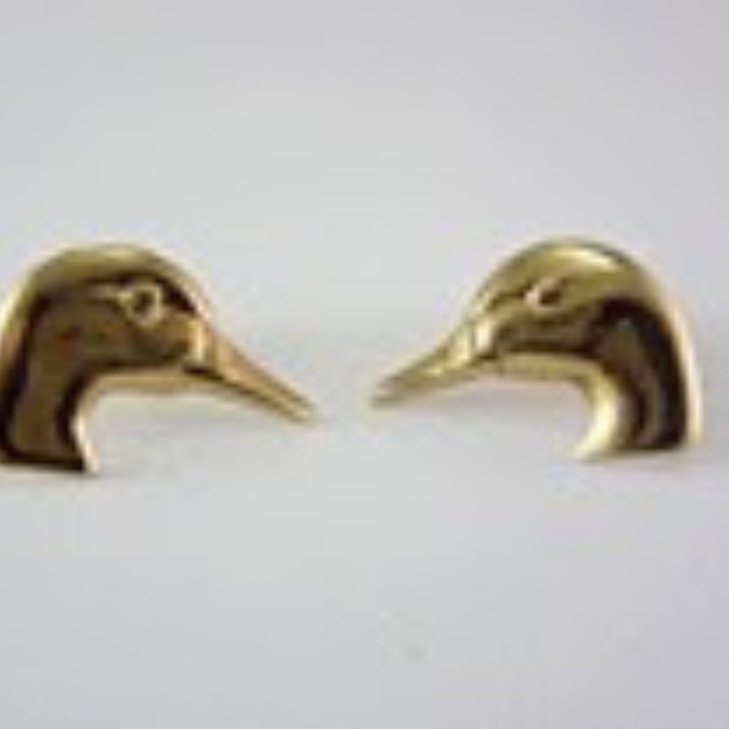 14k Solid Gold Duck Earrings 14k Solid Gold Duck Earrings